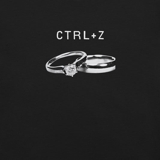 ctrl z keyboard shortcut shirt flat lay